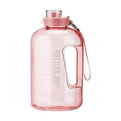 BOTTLED JOY Water Bottle With Time Pink 1500ml